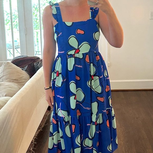 Crosby by Mollie Burch, Medium, Blue with Floral Print - Picture 4 of 5